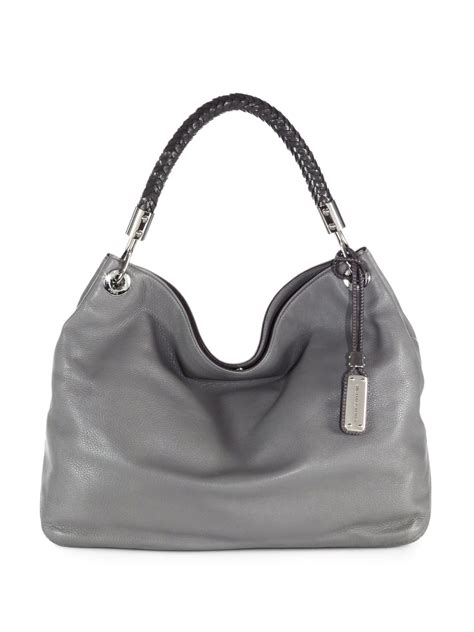 michael kors grey bucket bag